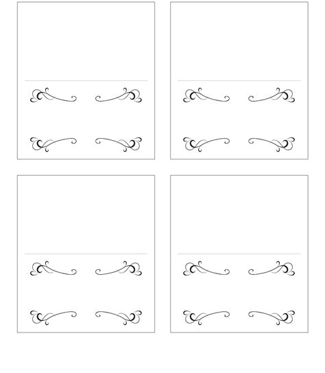 free printable place cards template.